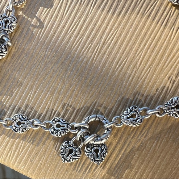 SARDA Sterling Silver Heart Locket Anklet🔒🩶 - Picture 6 of 16